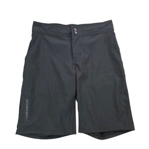Louis Garneau Men's MTB Baggy Cycling Shorts Black Zip Pockets Trail Riding Md